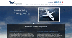 Desktop Screenshot of corporateflighttraining.com